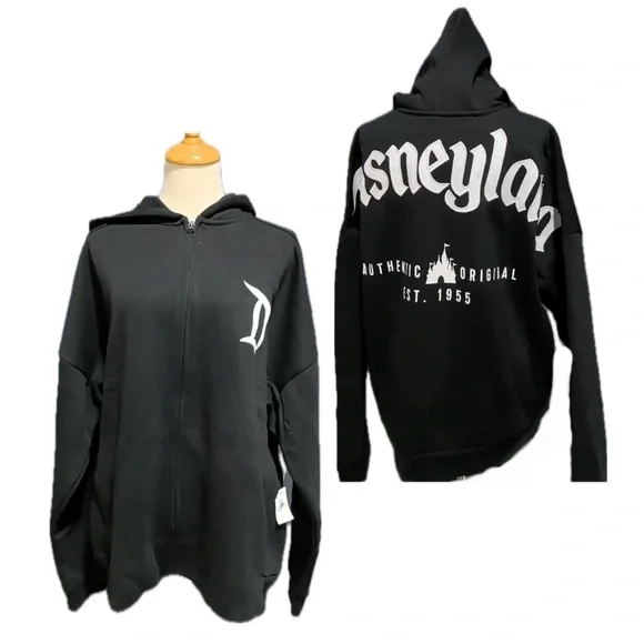 Disney Parks Disneyland Authentic Original Castle 1955 Zip up Hoodie NWT - Picture 9 of 9